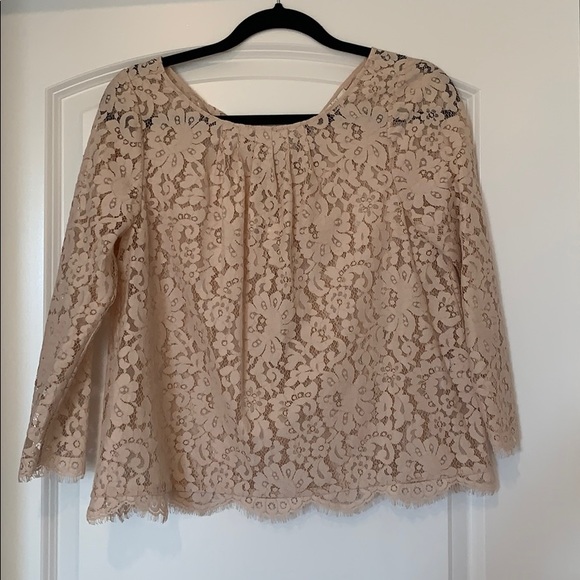 Joie light pink lace top - Picture 2 of 3